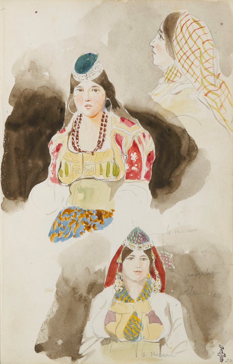 Marokko rejsealbum af Eugène Delacroix