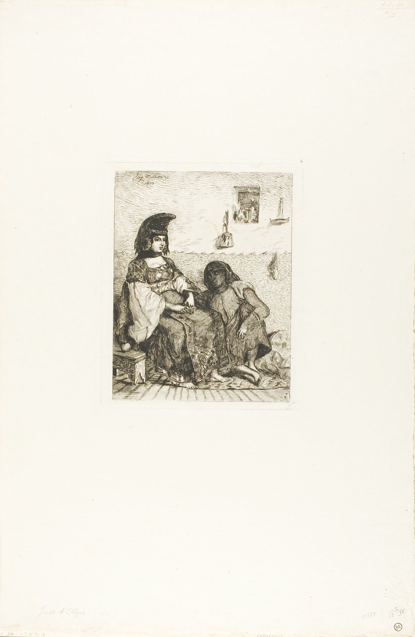 algerisk jøde af Eugène Delacroix