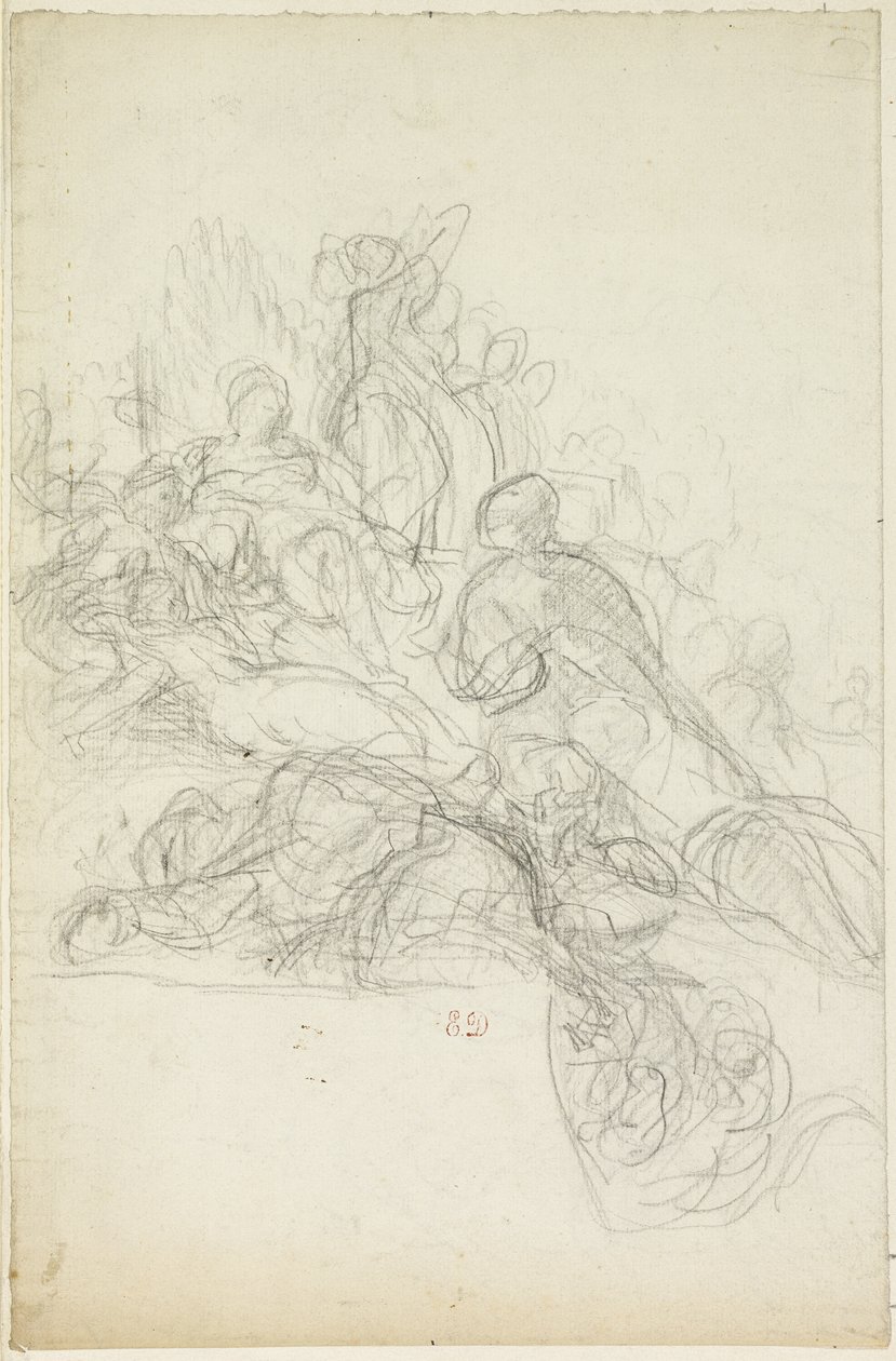 Allegorisk eller mytologisk scene af Eugène Delacroix