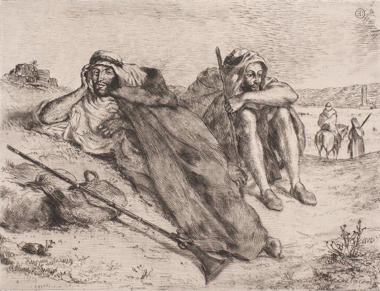 Danish: Arabere fra Oran af Eugène Delacroix