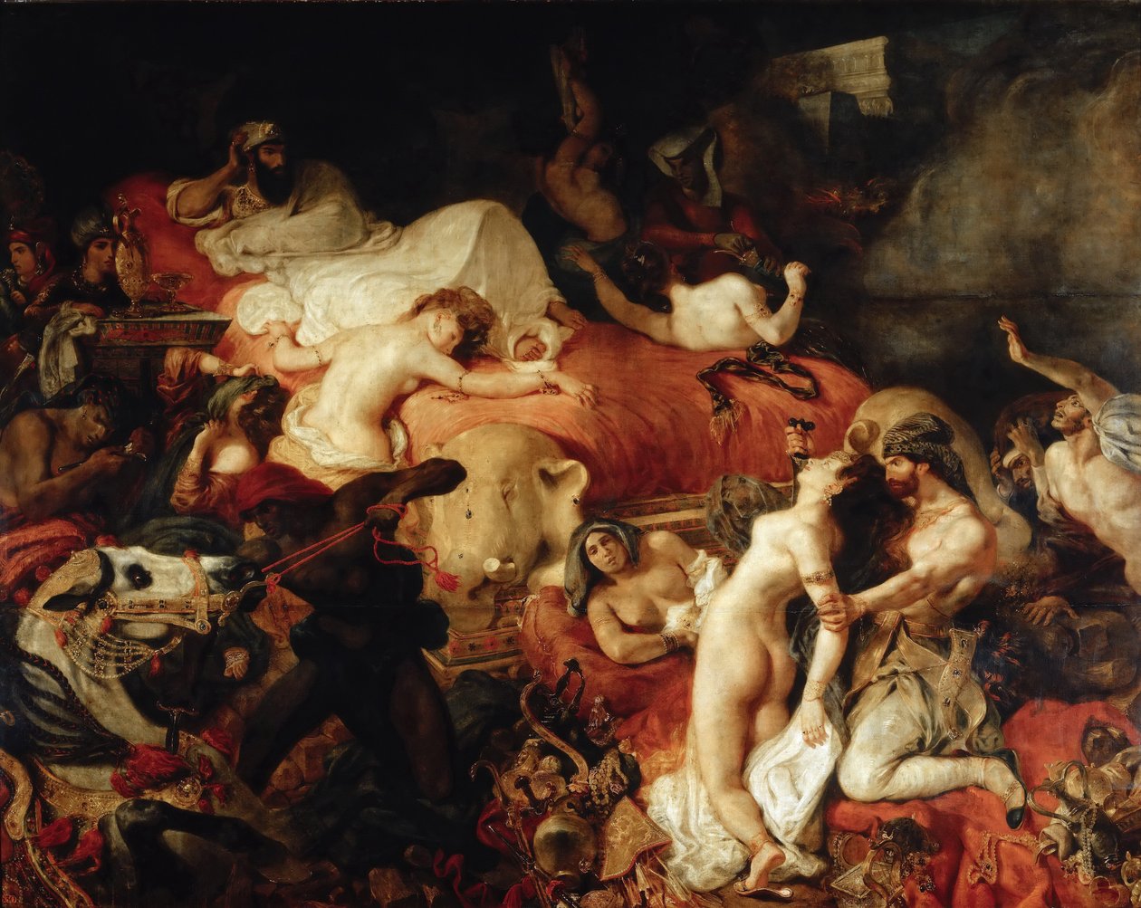 Sardanapalus død af Ferdinand Victor Eugene Delacroix
