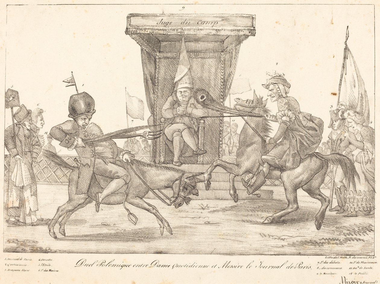 Polemisk duel af Eugène Delacroix