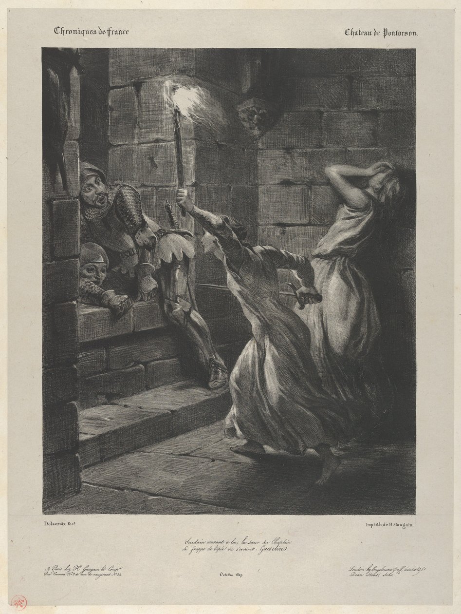 Duguesclins søster, 1829., 1829. af Eugène Delacroix
