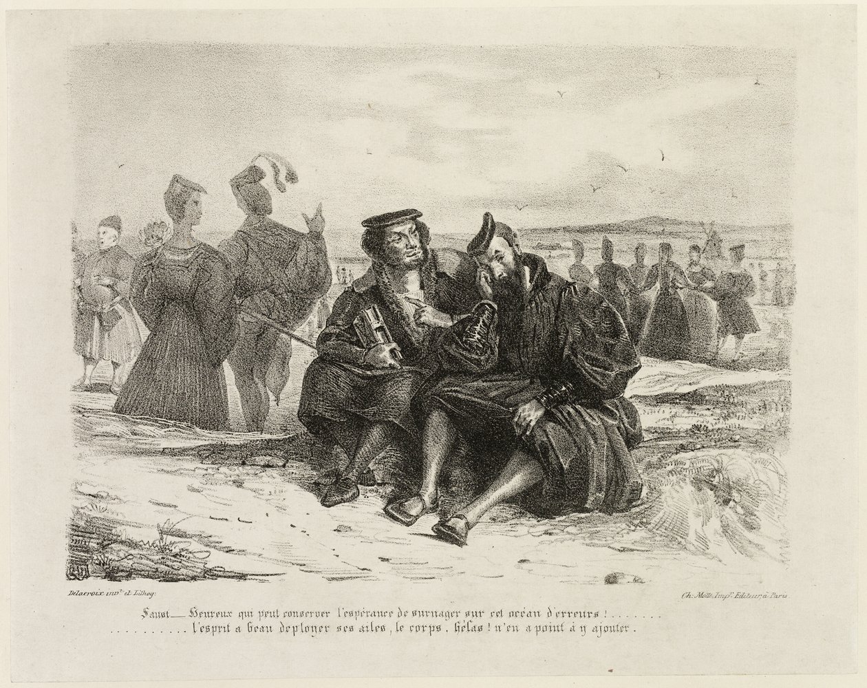 Faust og Wagner af Eugène Delacroix