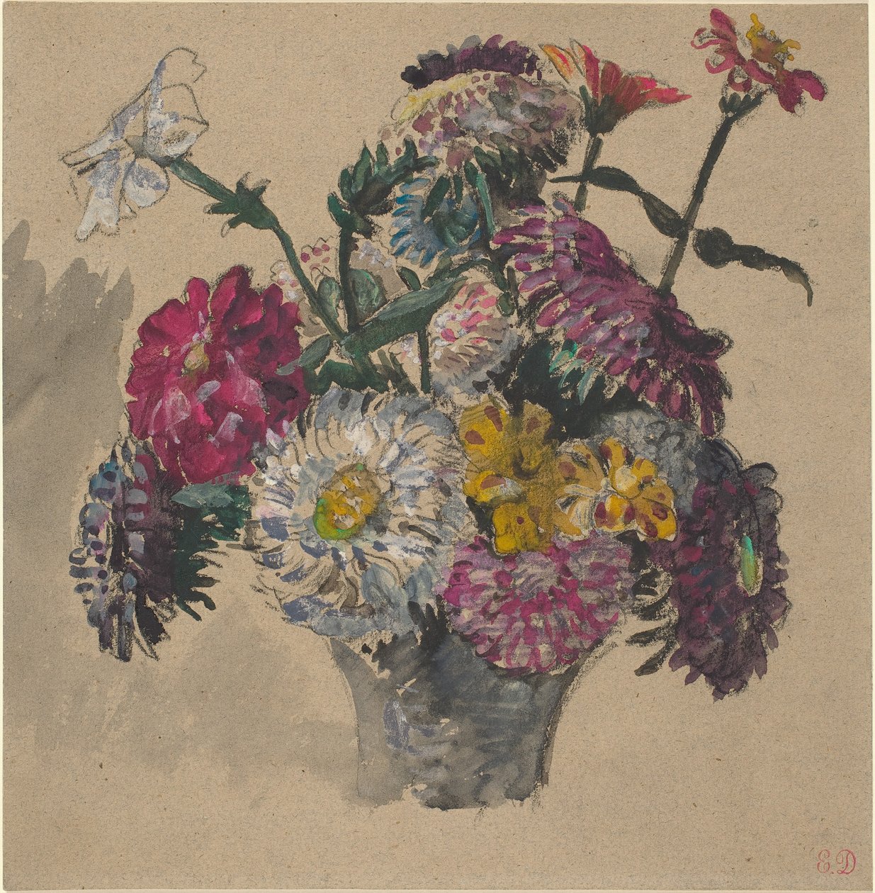 Blomster af Eugène Delacroix
