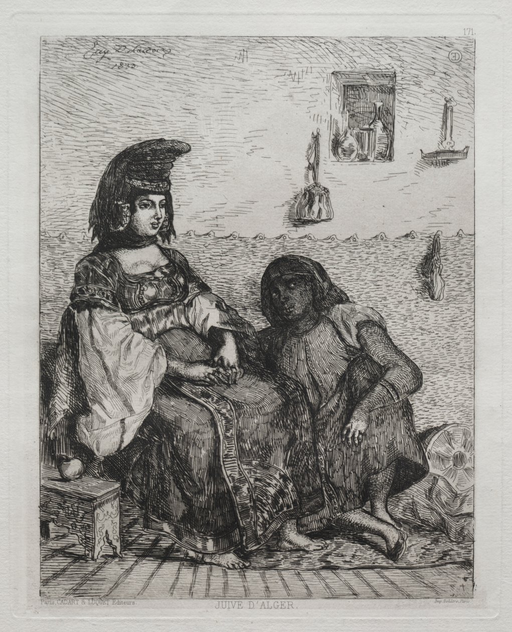 jødisk kvinde fra Algier af Eugène Delacroix
