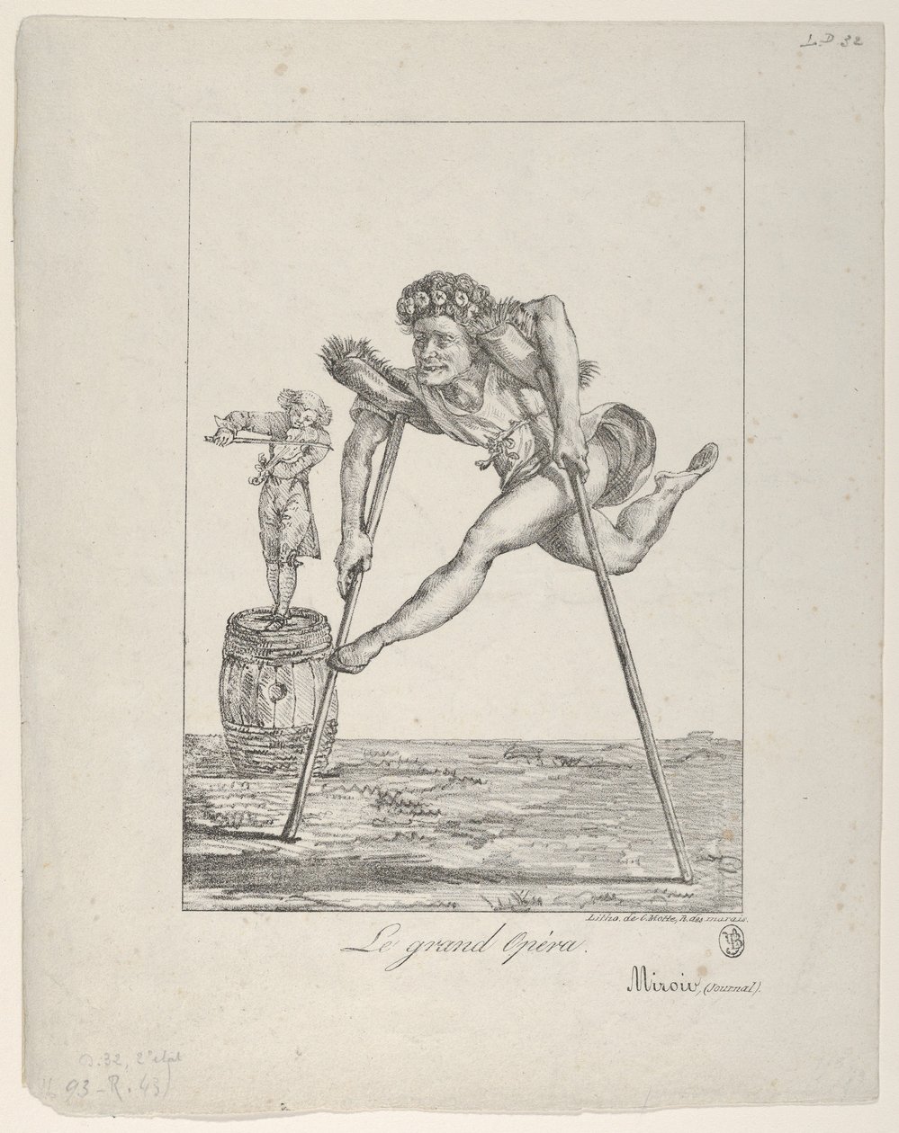 Den store opera, 1821., 1821. af Eugène Delacroix