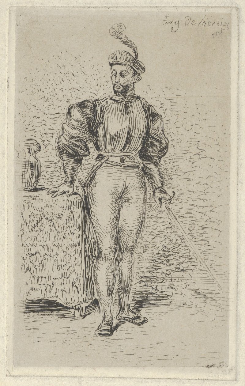 Våbenmand, 1833., 1833. af Eugène Delacroix