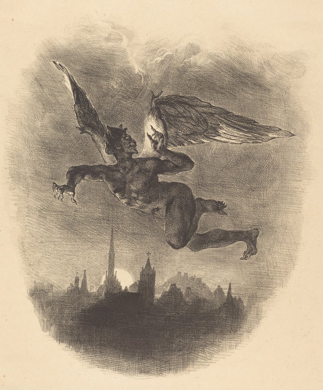 Mefistofeles i luften af Eugène Delacroix