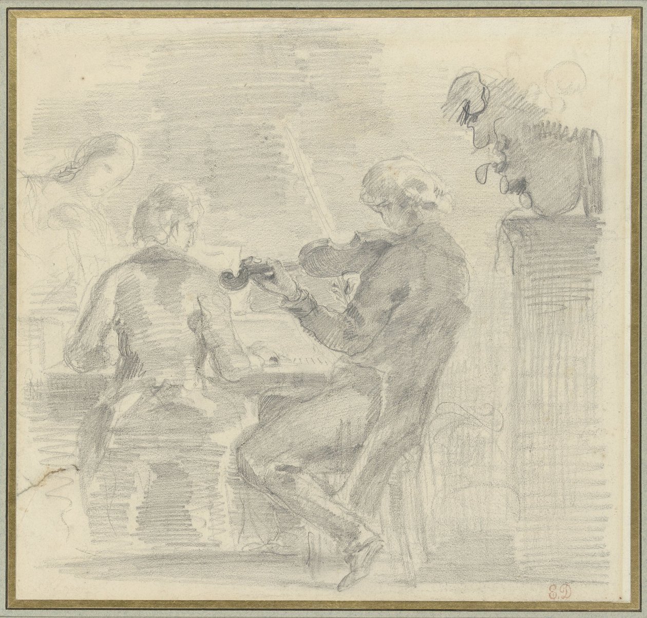 Musikskabende selskab af Eugène Delacroix