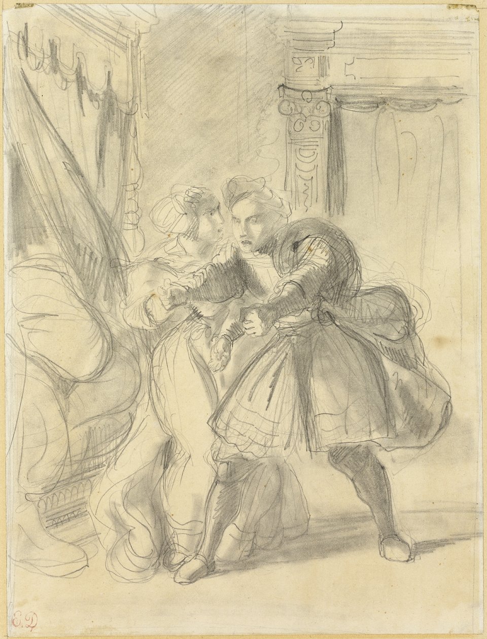 Undersøgelse af Eugène Delacroix