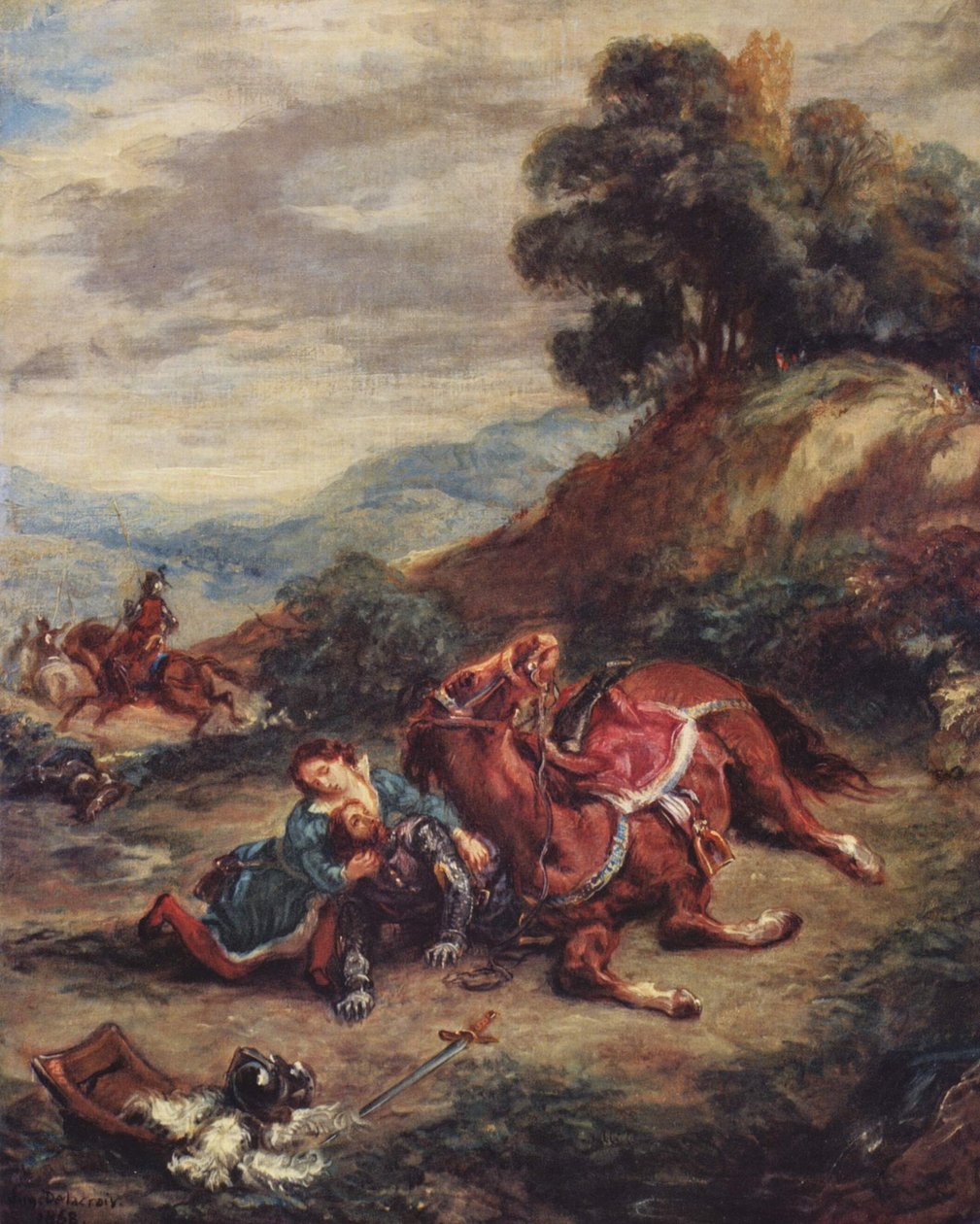 Laras død af Eugène Delacroix