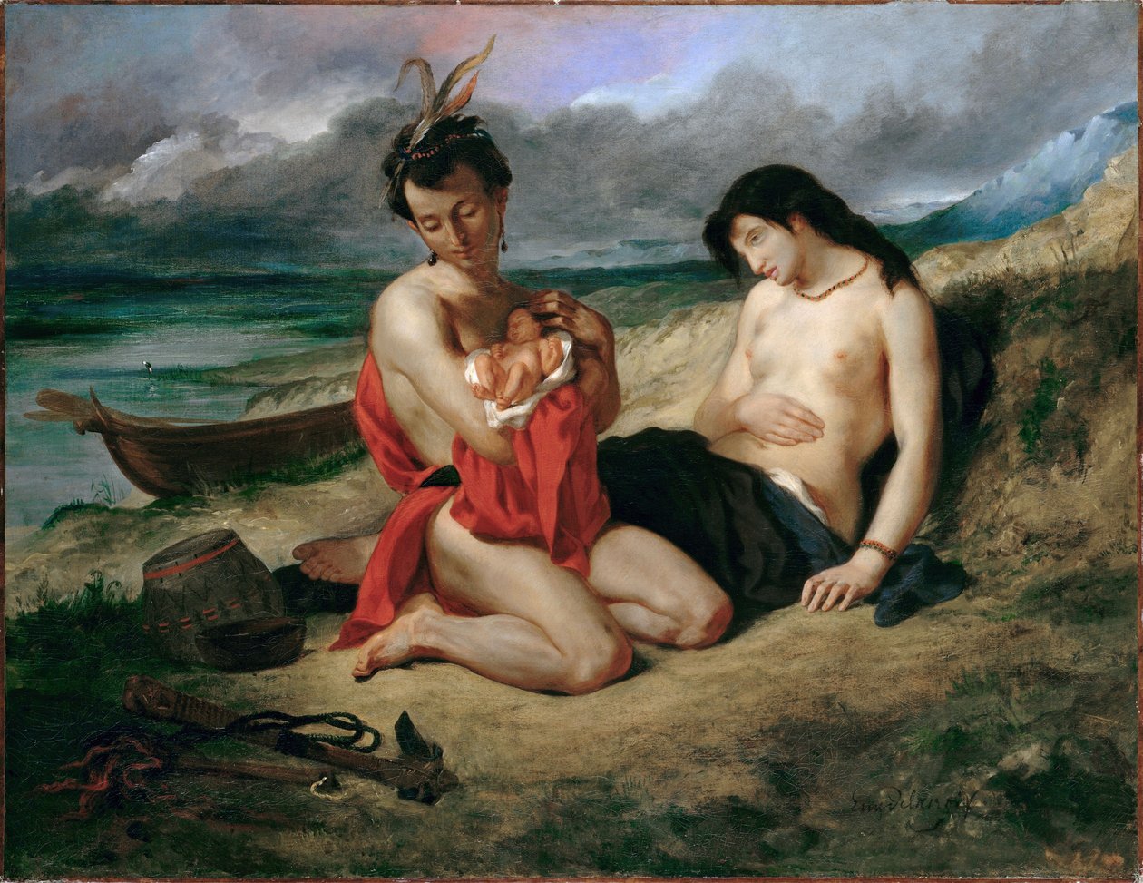 Natchez af Eugène Delacroix