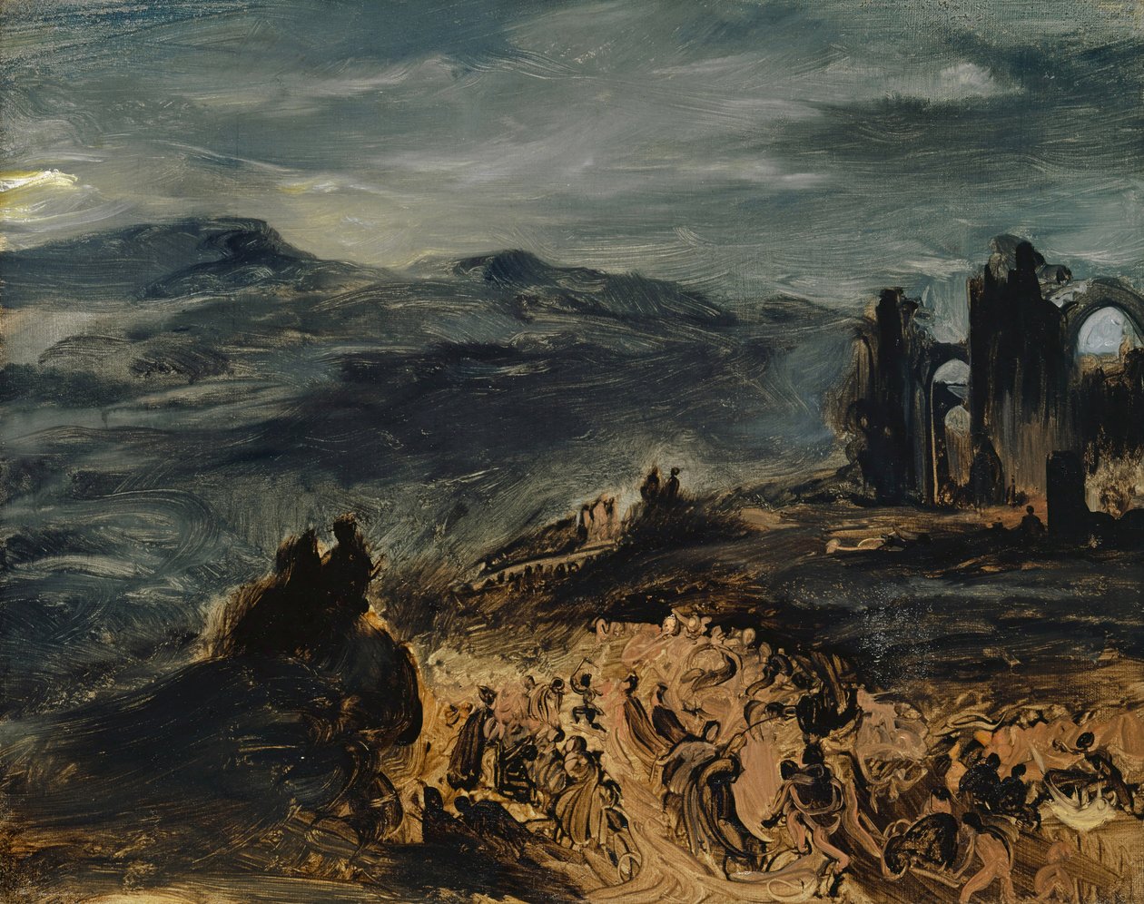 Heksenes sabbat, ca. 1832. af Eugène Delacroix