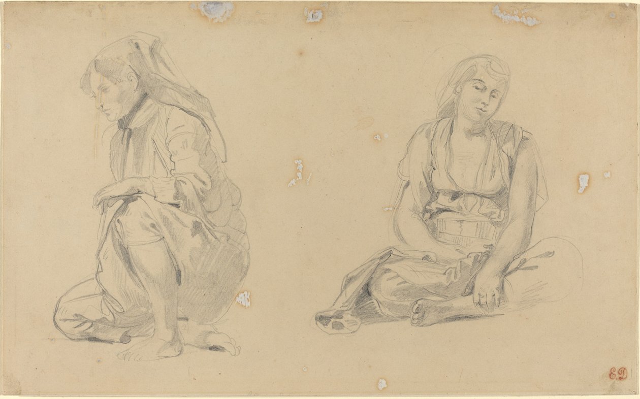 Kvinder fra Algier, 1833. af Eugène Delacroix
