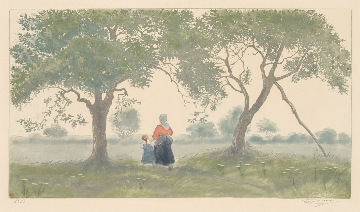 Æbletræerne, 1902. af Eugène Delâtre
