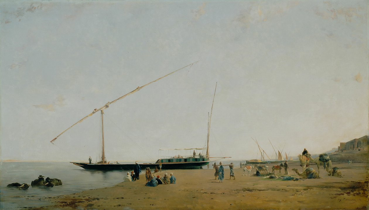 På Nilen, nær Philae af Eugène Fromentin