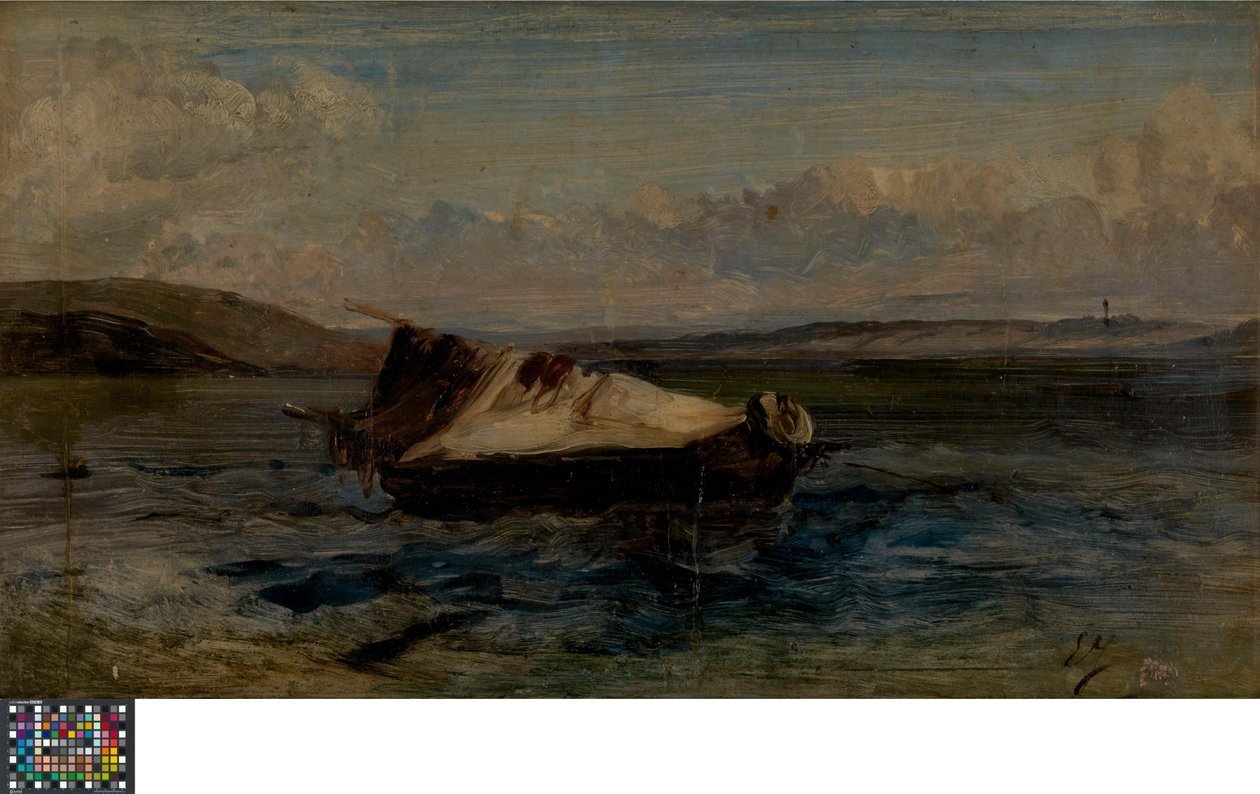 Lille båd af Eugene Isabey