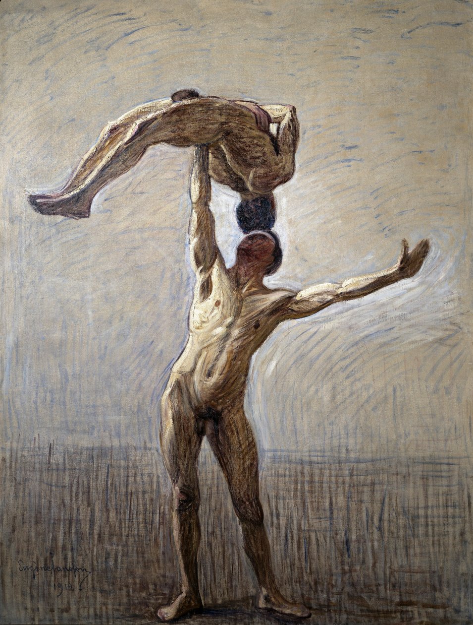 Atleter, 1912 af Eugène Jansson