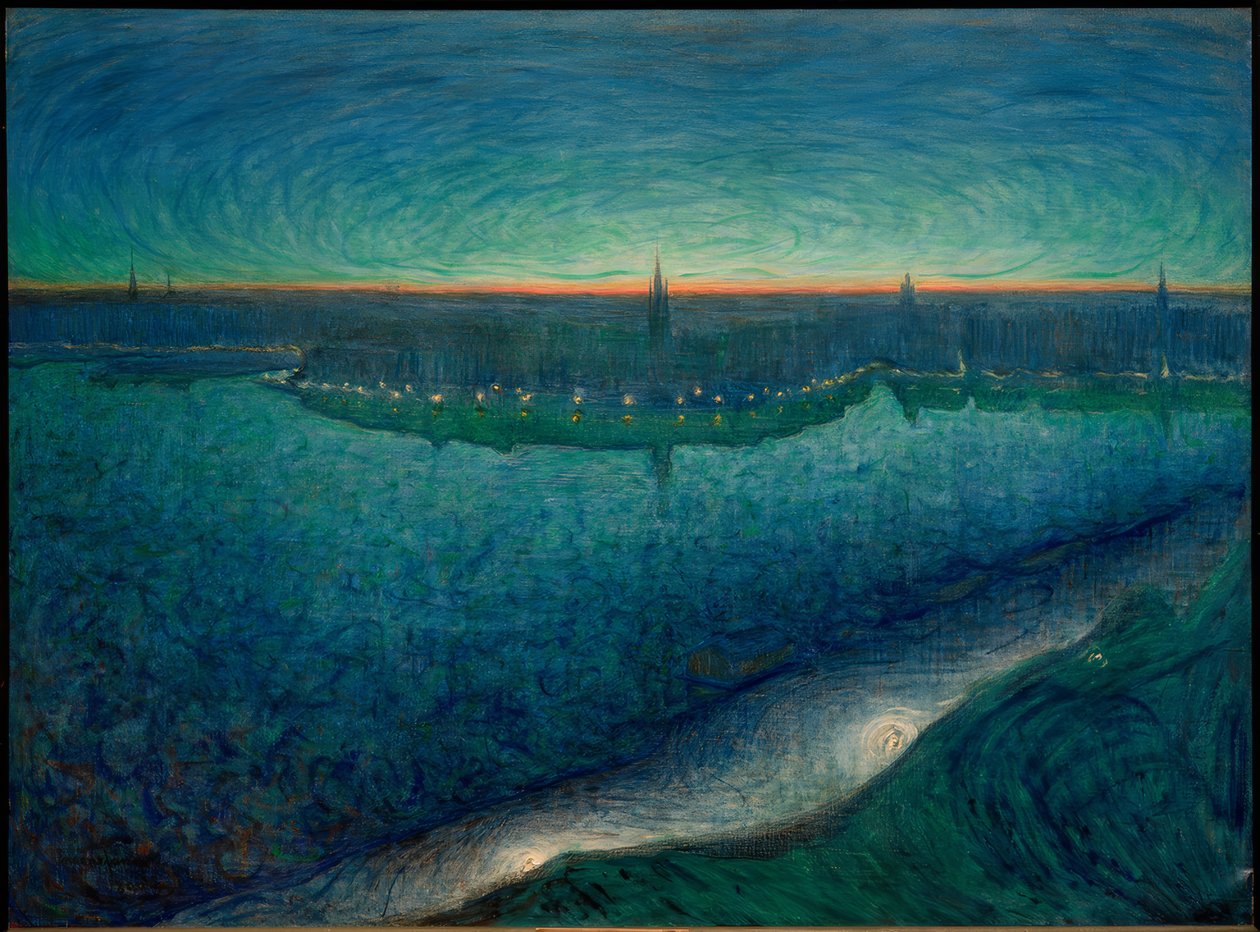 Daggry over Riddarfjärd af Eugène Jansson