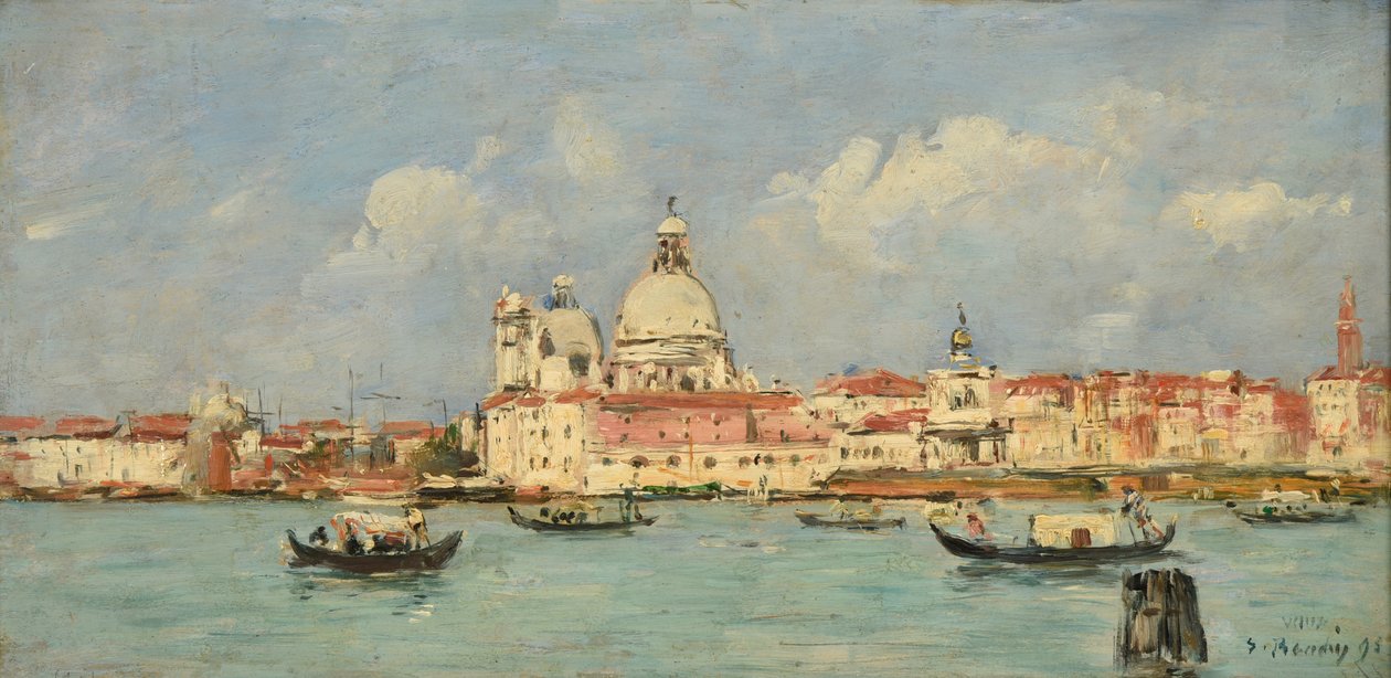 Venedig. Told og Notre-Dame-de-la-Salute af Eugene Louis Boudin