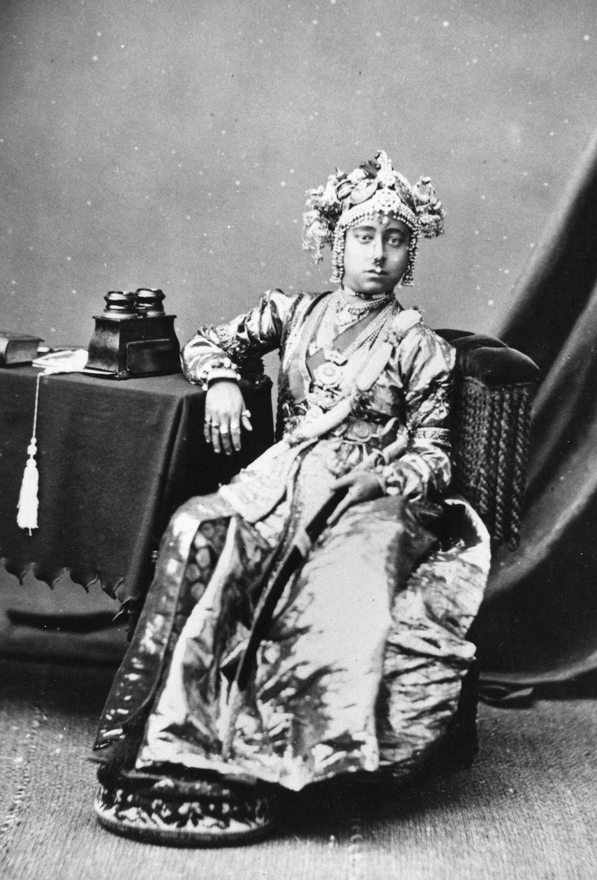 Prinsesse af Tanjore, 1877 af European Photographer