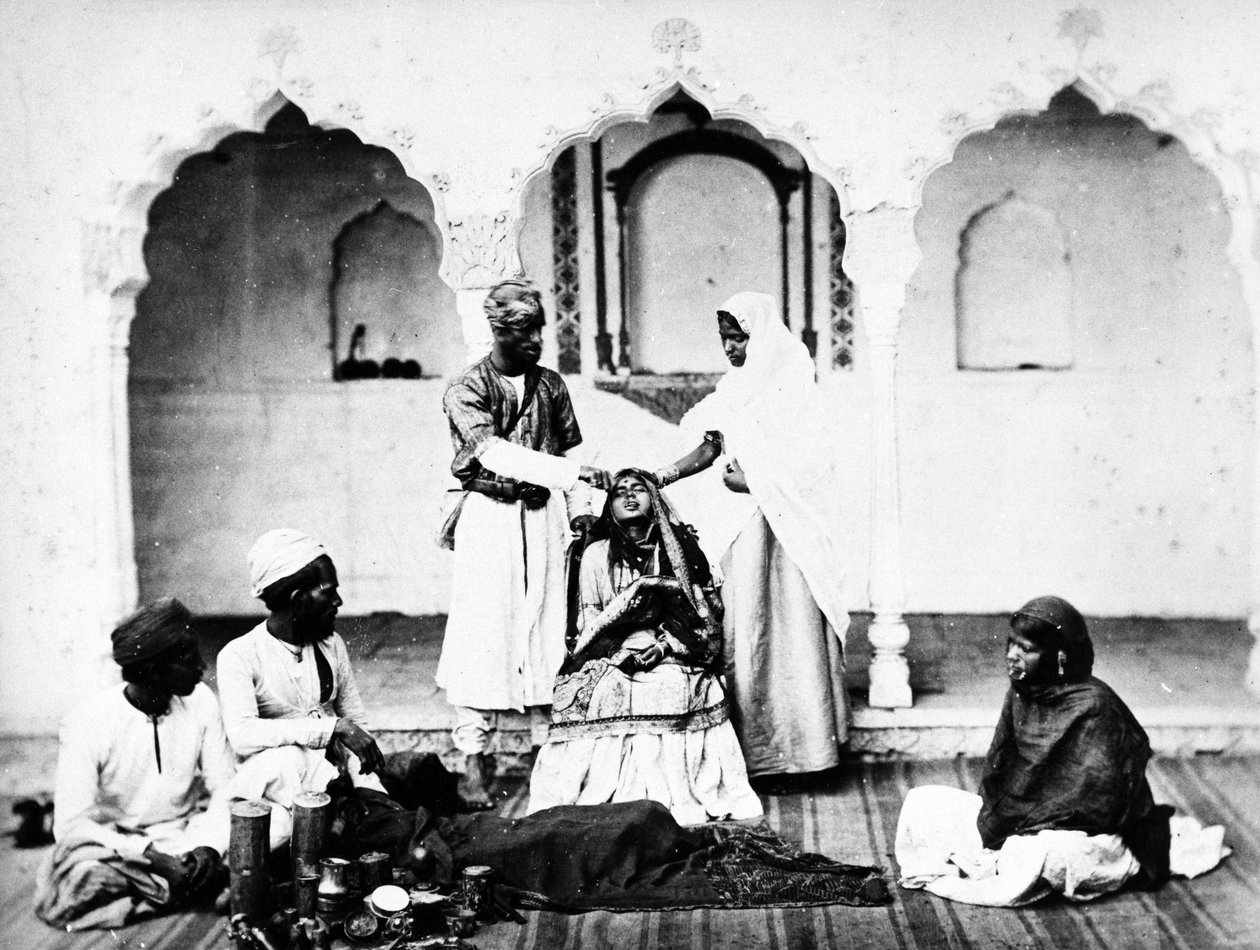 Tungepiercing, ca. 1860-80 af European Photographer