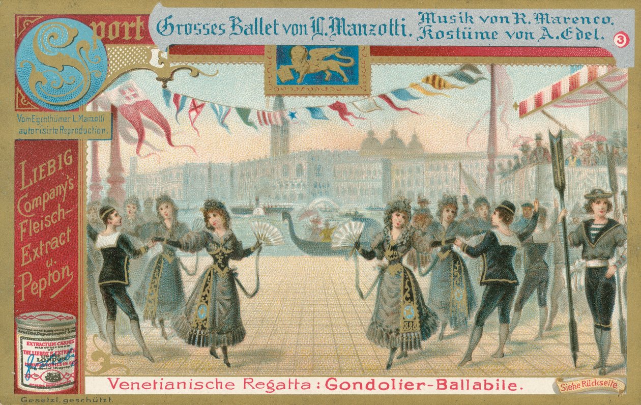 Ballet, Liebig-kort, begyndelsen af det 20. århundrede (chromo) af European School