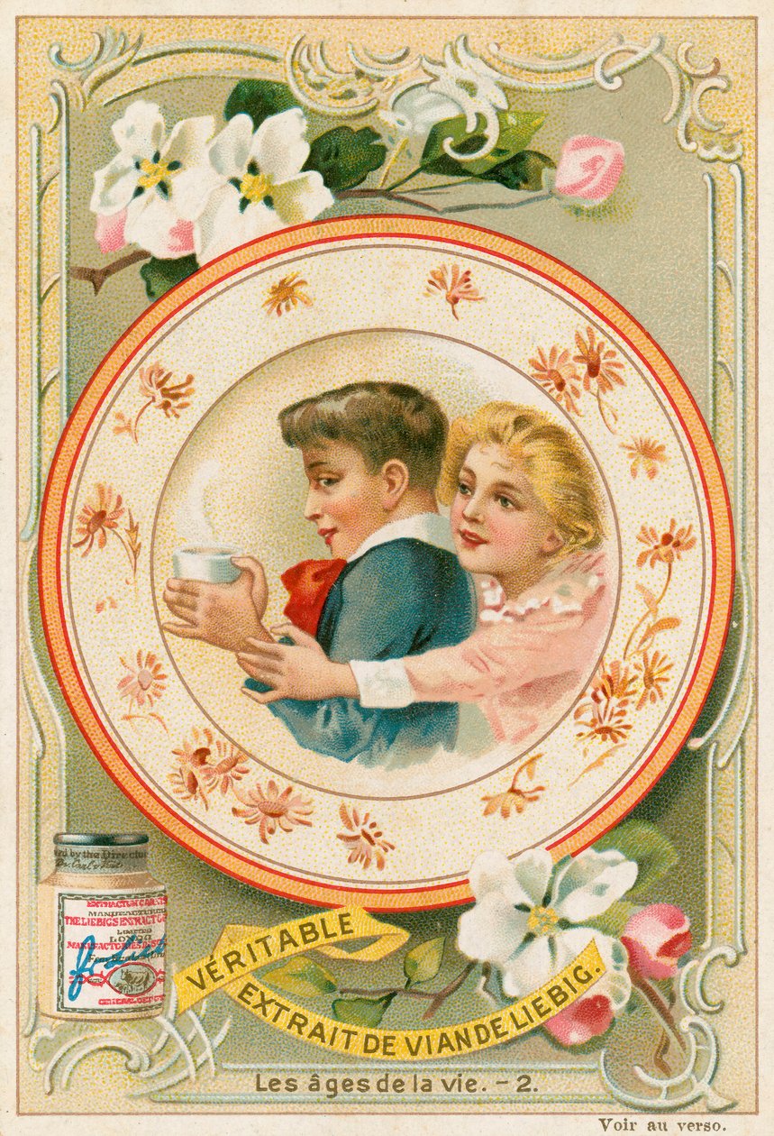 Barndom (chromolitho) af European School
