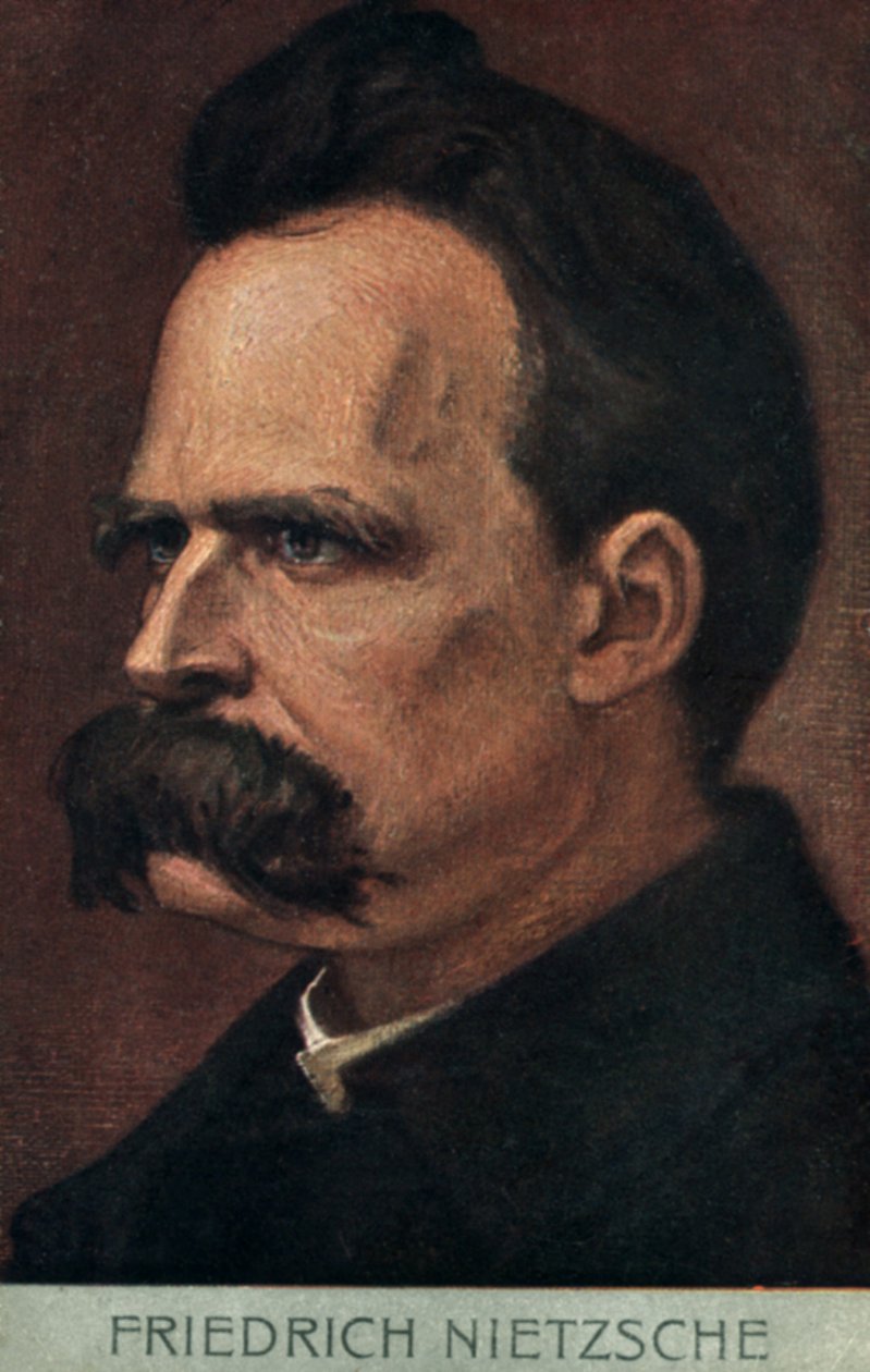 Friedrich Nietzsche (farvelitografi) af European School