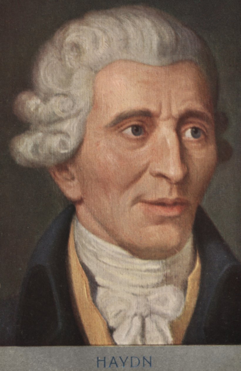 Joseph Haydn (farvelitografi) af European School