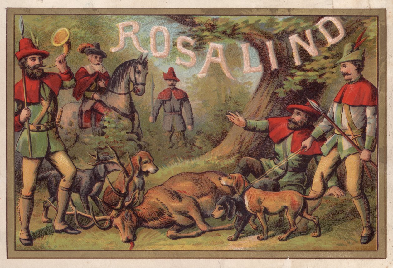 Rosalind (chromolitho) af European School