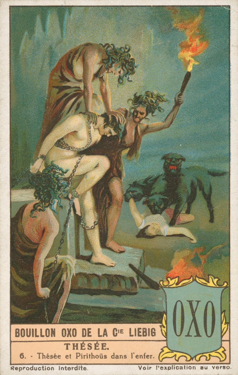 Theseus, Liebig-kort, begyndelsen af det 20. århundrede (chromo) af European School