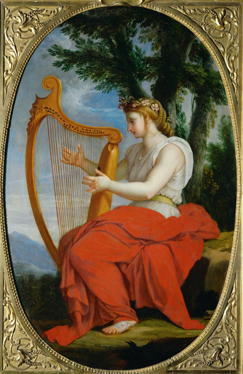 Musen Calliope ... af Eustache (studio of) Le Sueur