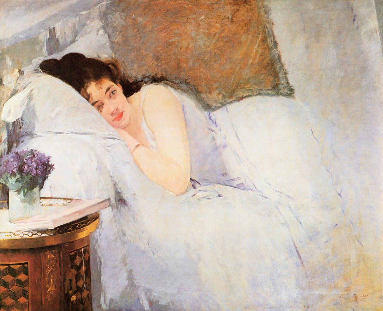 Kvinde opvågnen, 1876 af Eva Gonzalès
