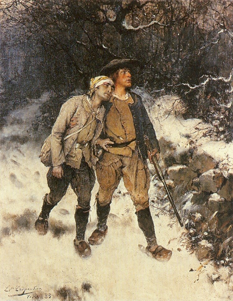 Chouans en derouten af Evariste Carpentier