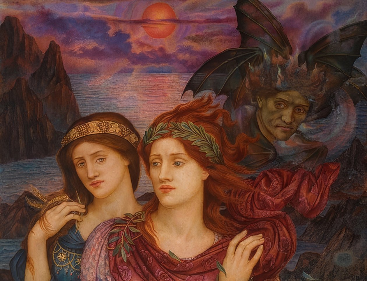 Die Vision. 1914 af Evelyn De Morgan