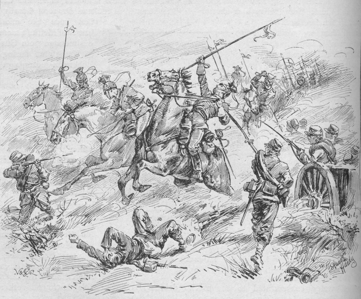Anklagen for den 16. Uhlans, 1902 af Evelyn Stuart Hardy