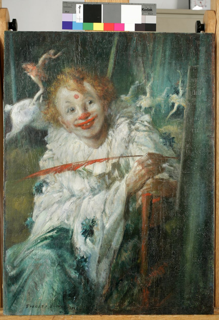 Klovn med rød fjer af Everett Shinn