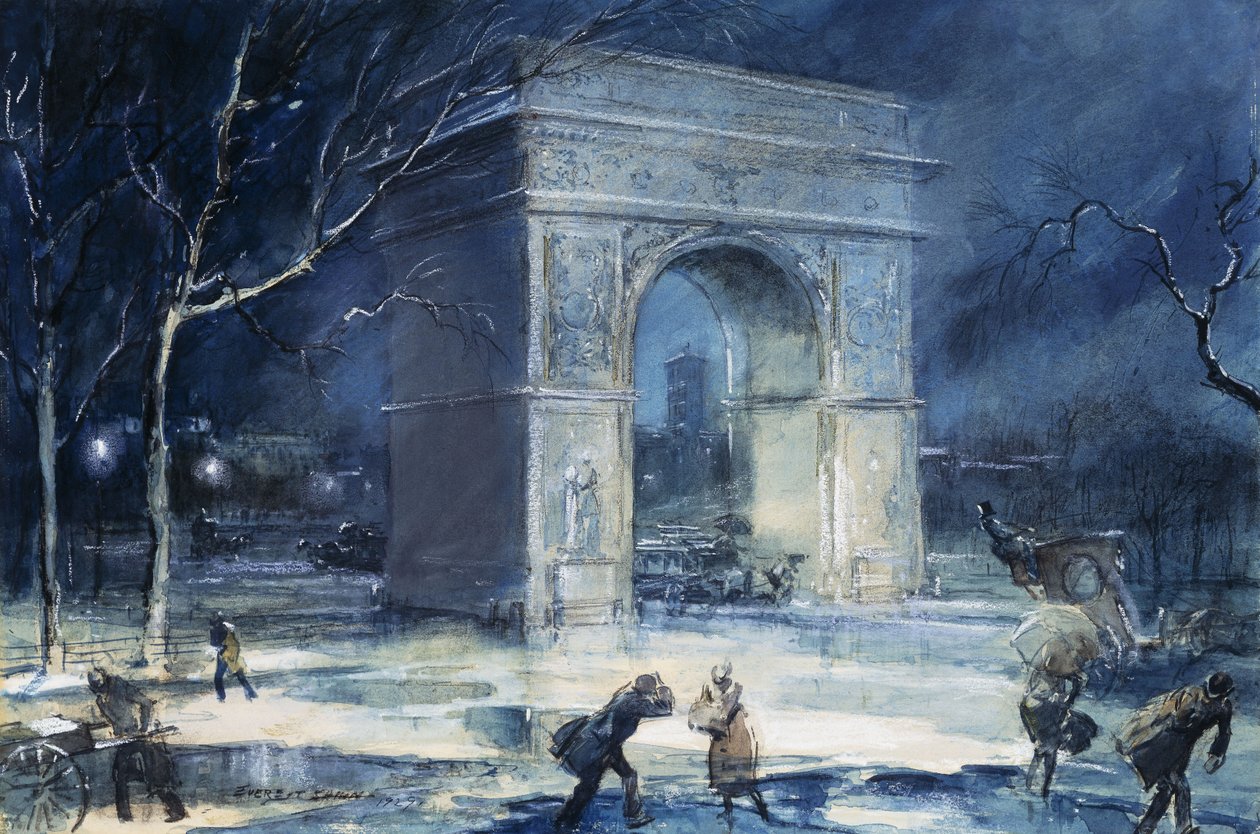 Buen, Washington Square af Everett Shinn