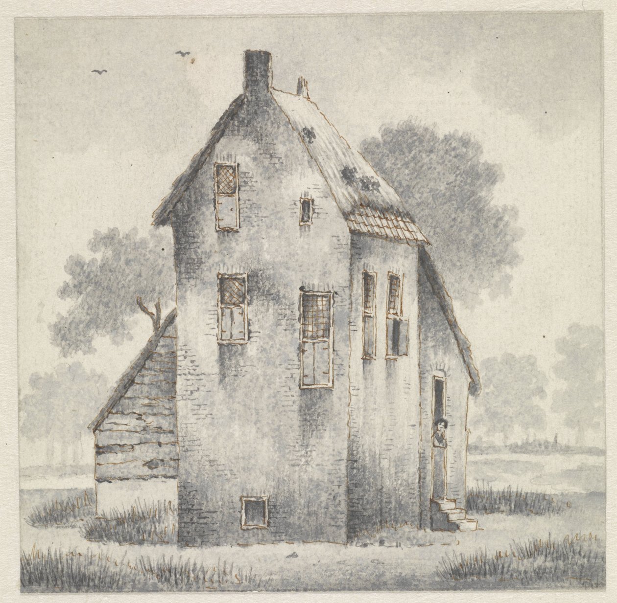 Højt hus i Zoelmond, i Betuwe af Evert Doublet