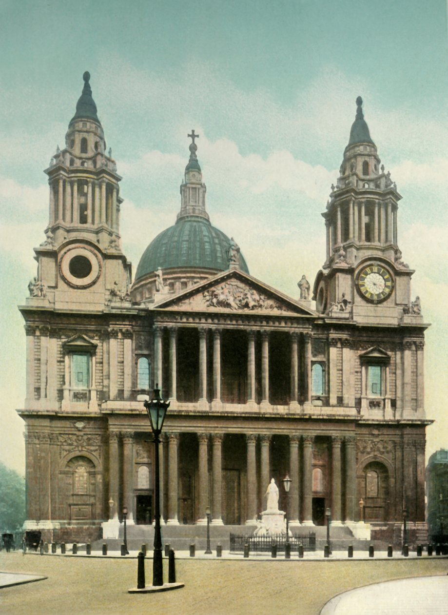 St. Pauls Cathedral, ca. 1900-tallet. af Eyre and Spottiswoode