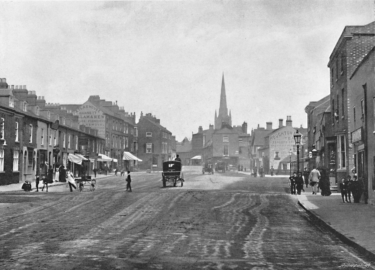 Westgate, Grantham, c1896 af Eyre and Spottiswoode