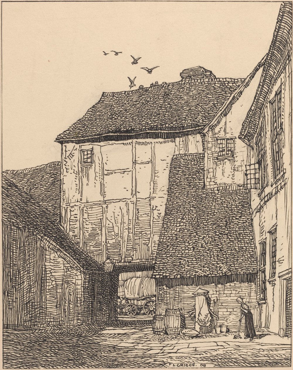 The George Inn, Beaconsfield af F.L. Griggs