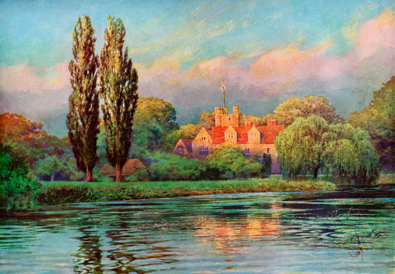 Bisham Abbey, Berkshire, 1924-1926 af F. C. Varley