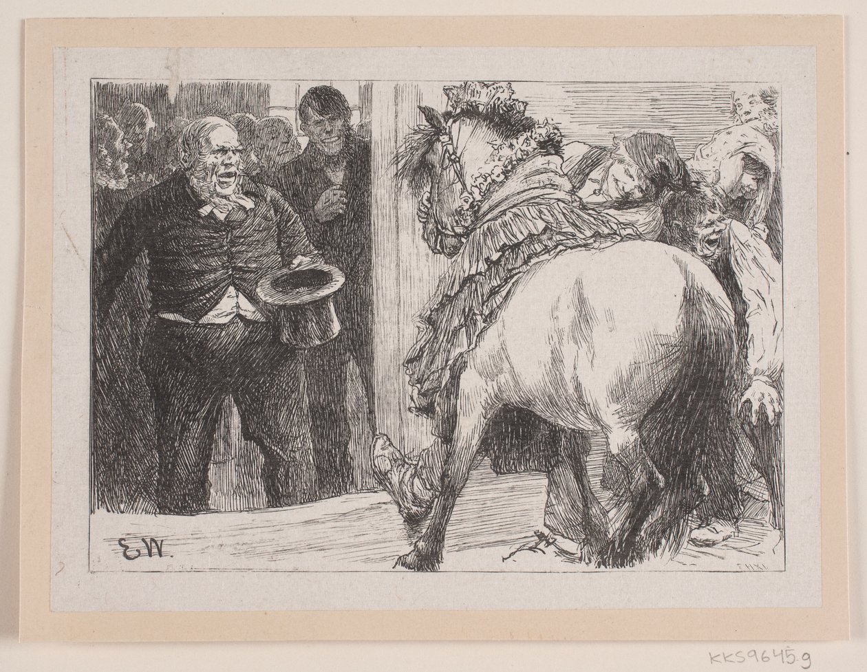 Illustration til "Herremandsbruden" af F. Hendriksen