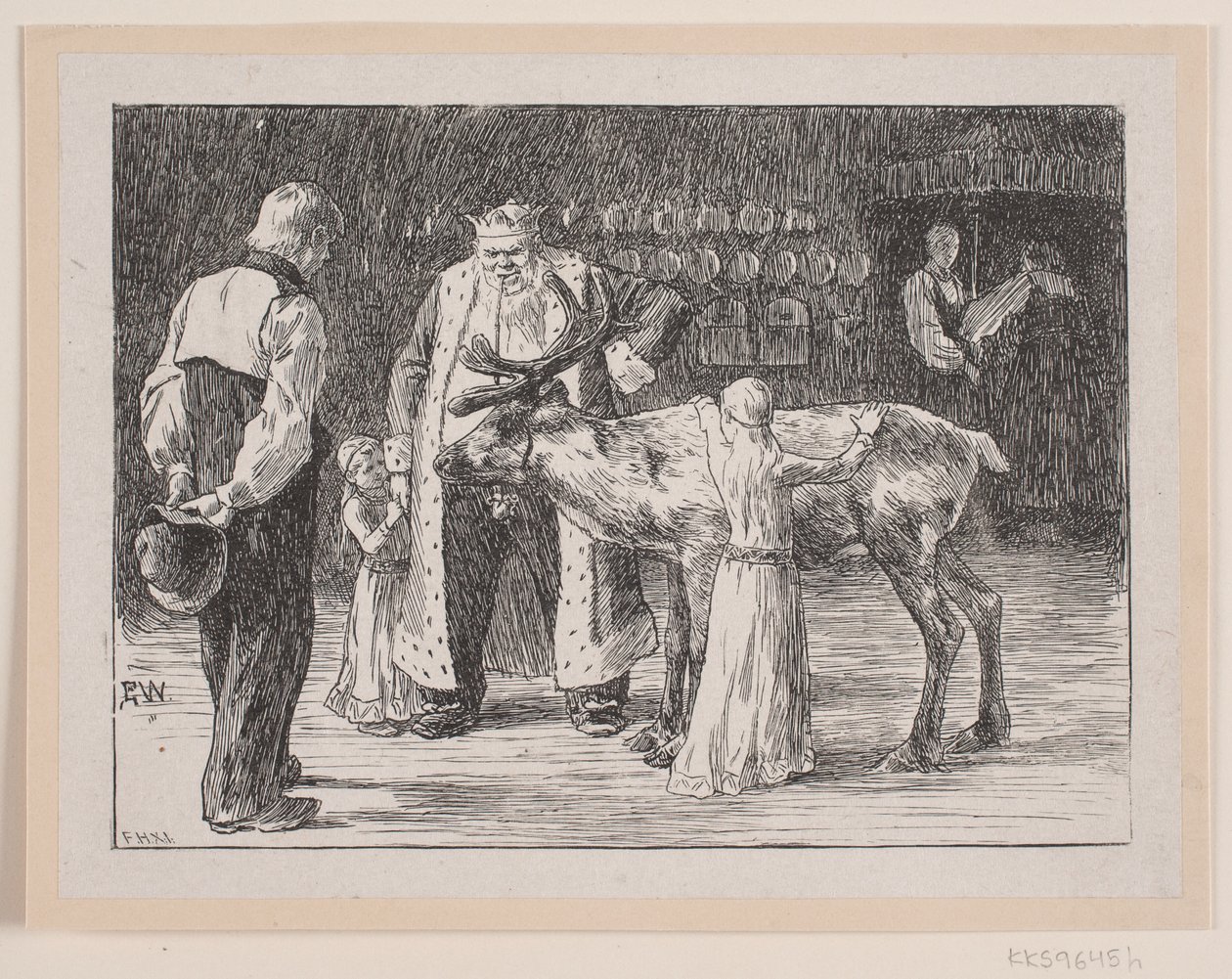 Illustration til "Herreper" af F. Hendriksen