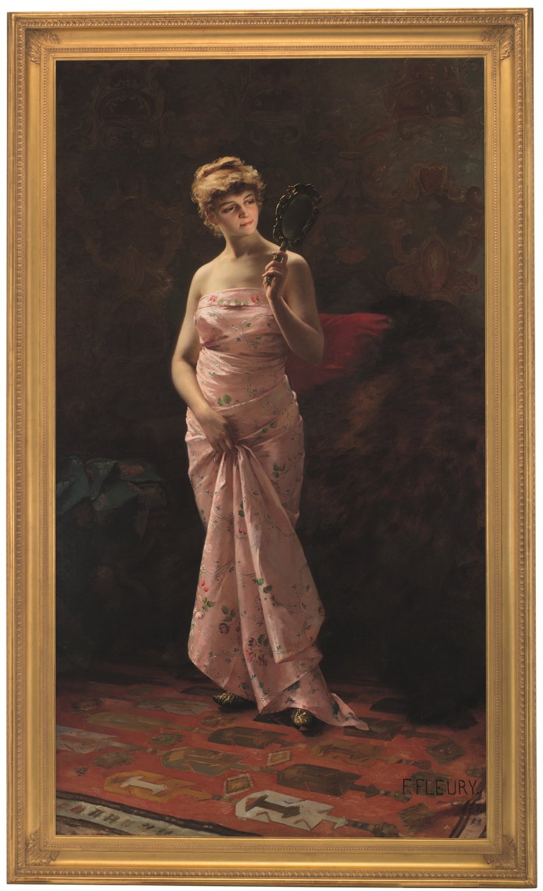 En perfekt refleksion (olie på lærred) af Fanny Laurent Fleury