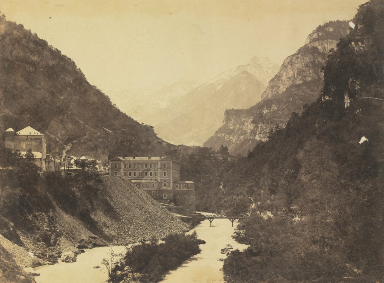 Eaux-Chaudes, Pyrenæerne, ca. 1855. af Farnham Maxwell Lyte