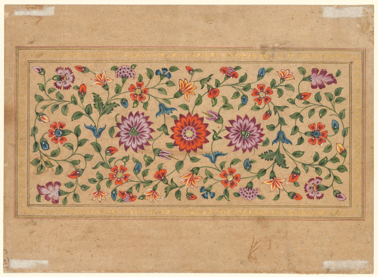 Scrolling Floral Vines (verso) af Fayzullah